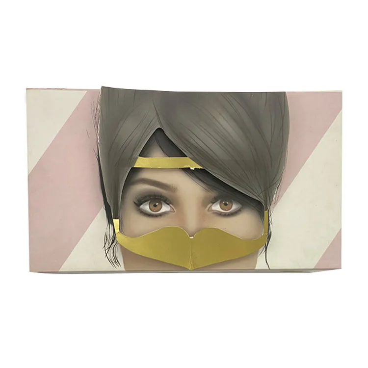 Special New Design Custom Eyelashes Cosmetic Folding Packaging Box Custom Logo Wig Folding Packaging Box