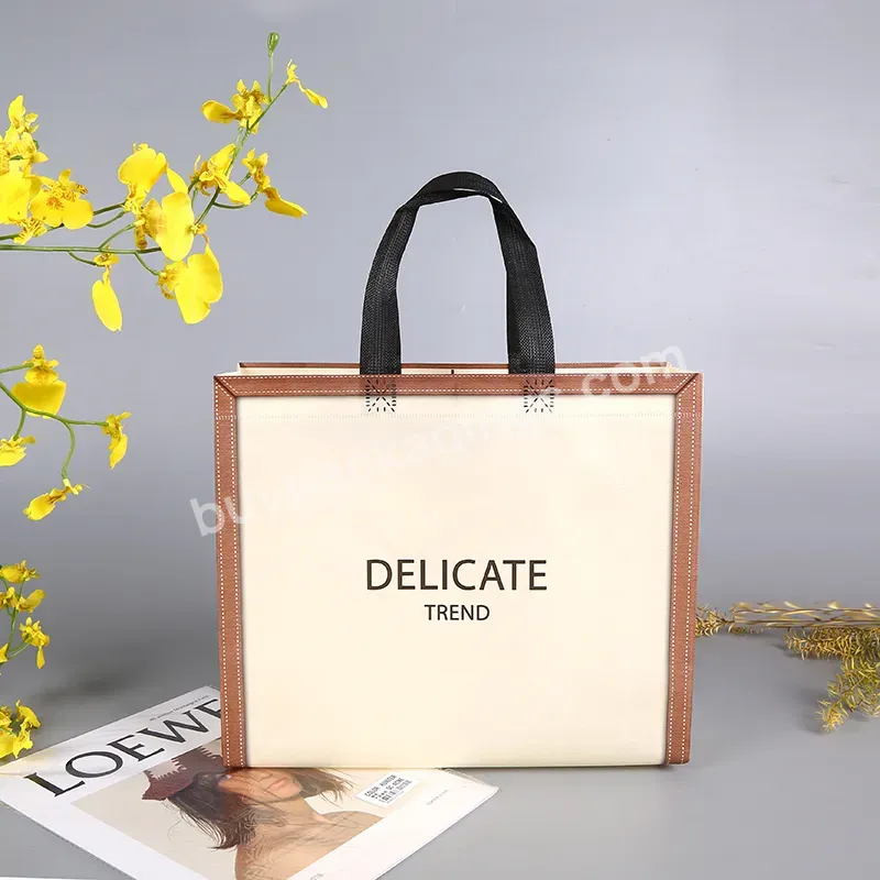 Spot Promotion Eco Recycle Cheap Customized Logo Waterproof Women Shopping Bag Clothing Non-woven Bag