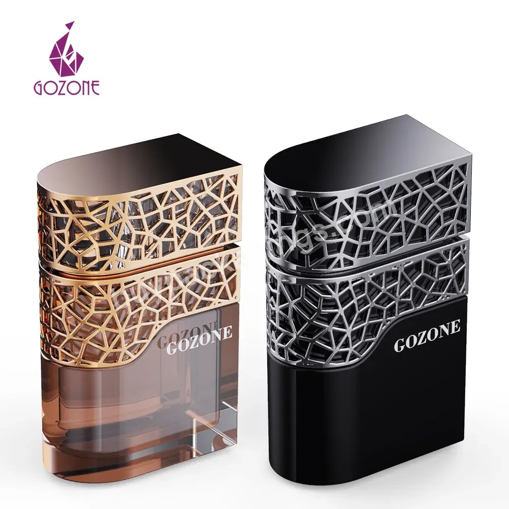 Square Bottle Custom Your Logo 50ml Glass Bottle For Arabic Perfume