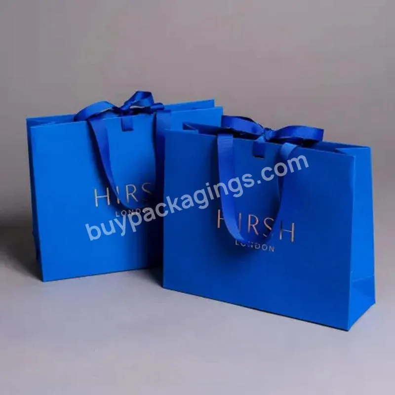 Square Bottom Custom Shopping Paper Bags Custom Handle Small Cheap Shopping Paper Bags