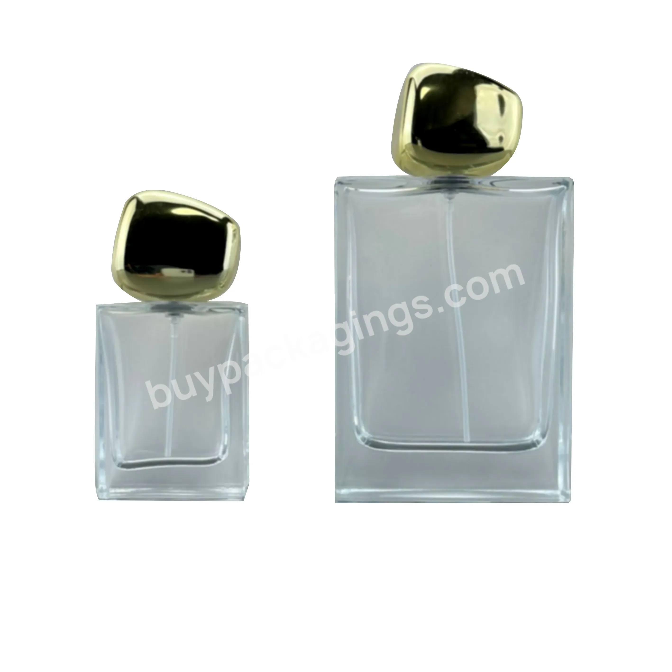 Square Glass Perfume Bottle 100ml Perfume Empty Bottle 50ml Body Mist Spray Bottle