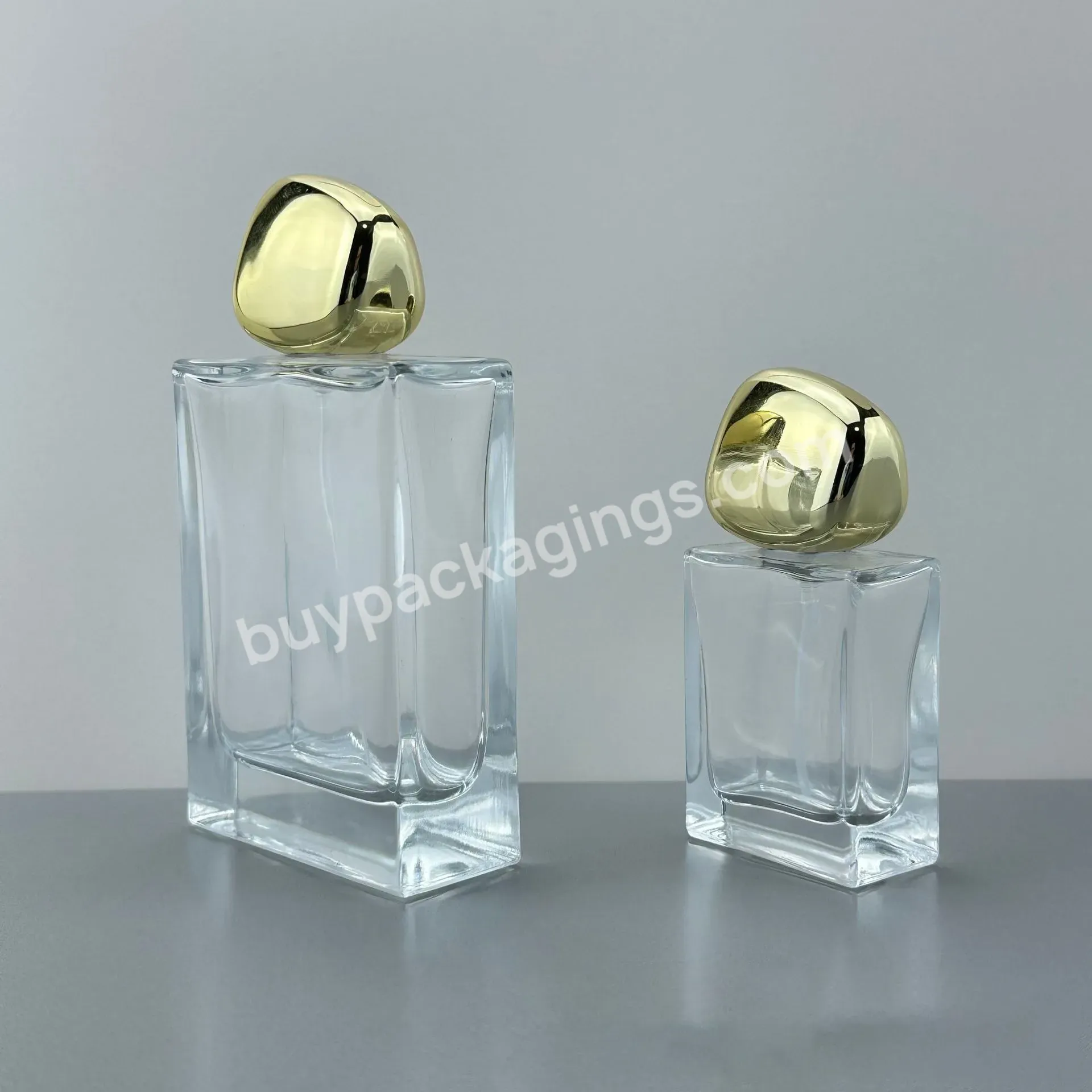 Square Glass Perfume Bottle 100ml Perfume Empty Bottle 50ml Body Mist Spray Bottle