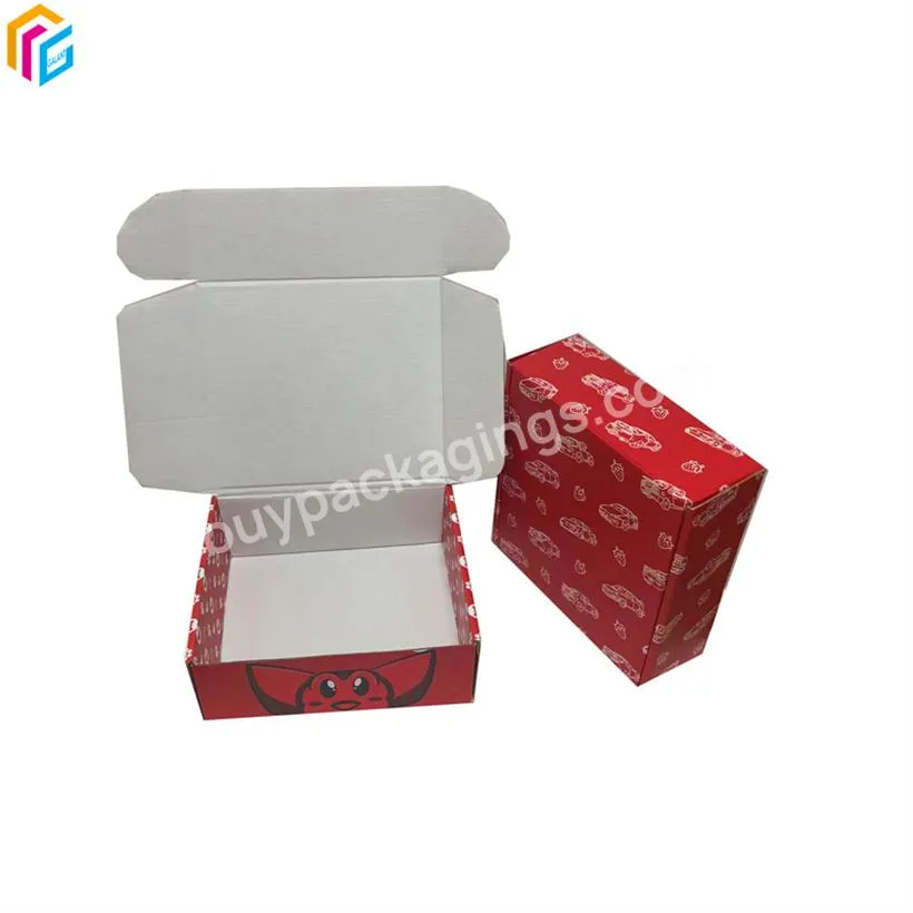 square kraft packing paper jewelry mailer box packaging packaging tear off corrugated boxes with custom logo