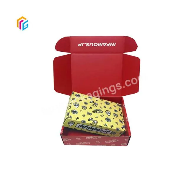 square kraft packing paper jewelry mailer box packaging packaging tear off corrugated boxes with custom logo