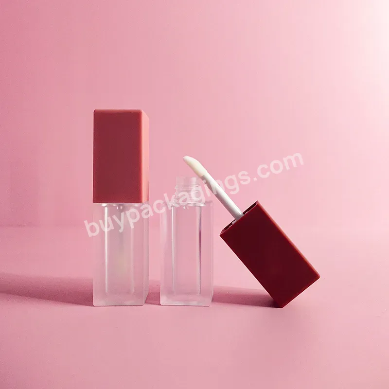 Square Lip Gloss Tubes Ins New Square Retro And Luxurious Lipstick Tube With Pattern Container