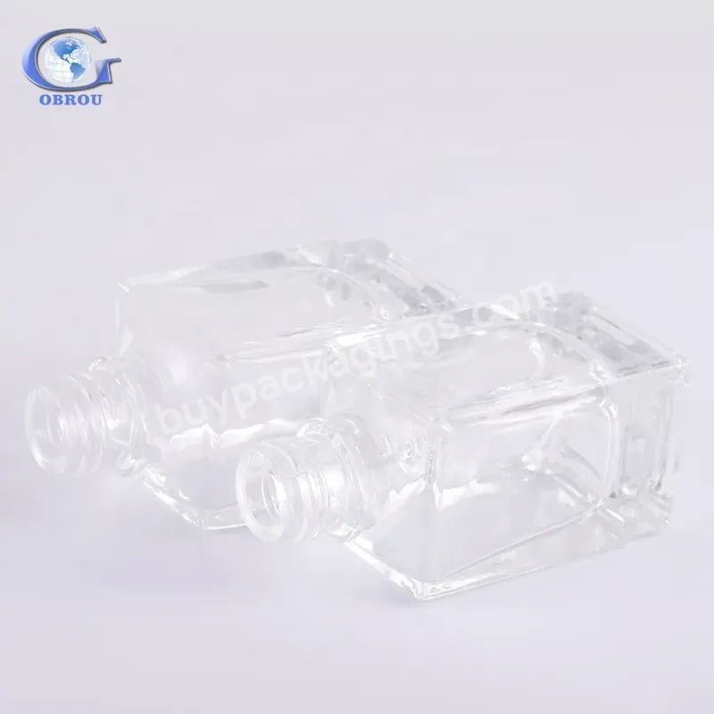 Square Shape 30ml Glass Perfume Skin Care Cosmetic Storage Container Essential Oil Glass Dropper Bottle