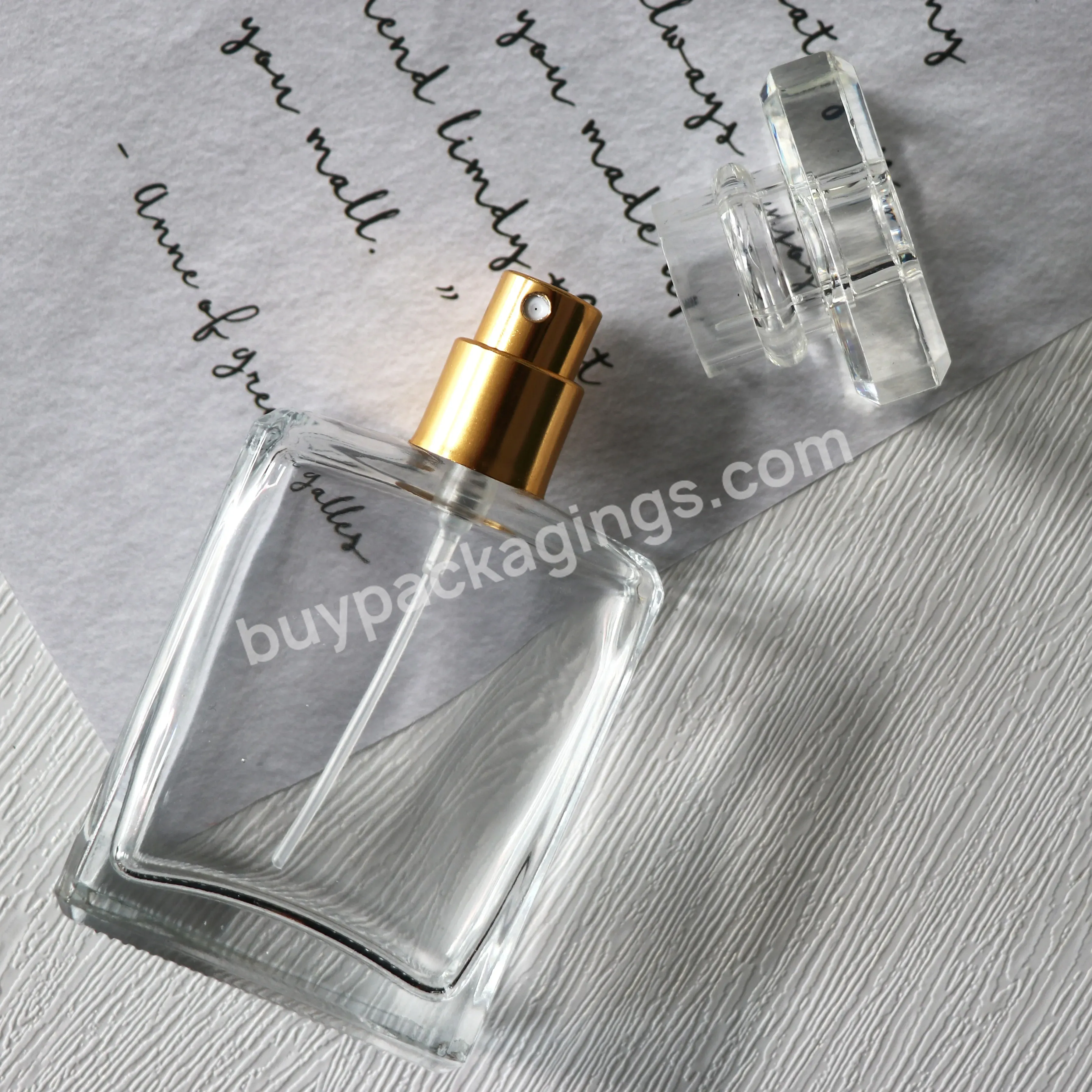 Square Shape Glass Perfume Bottles Perfume Empty Perfume Bottle 20ml 30ml 50ml 100ml