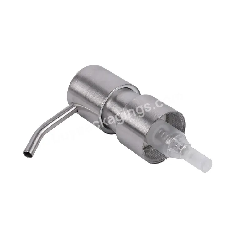 Stainless Steel 28/400 Dish Soap Shampoo Cosmetic Cream Long Nozzle Plastic Dispenser Head Screw Lotion Pump