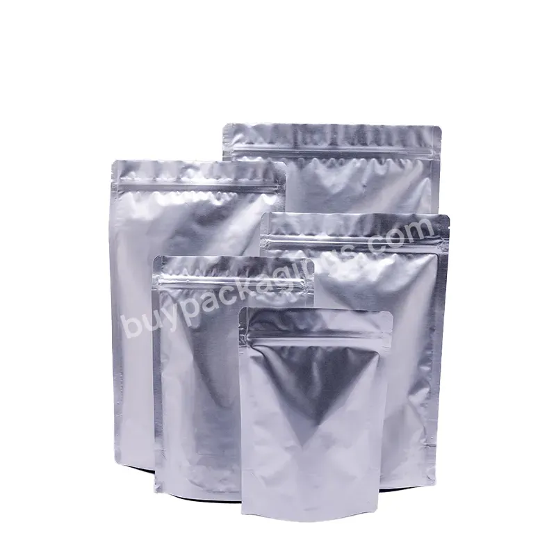 Stand Up 35*50+6 Food Foil Packaging Bag Heat Sealable Aluminum Foil Bag