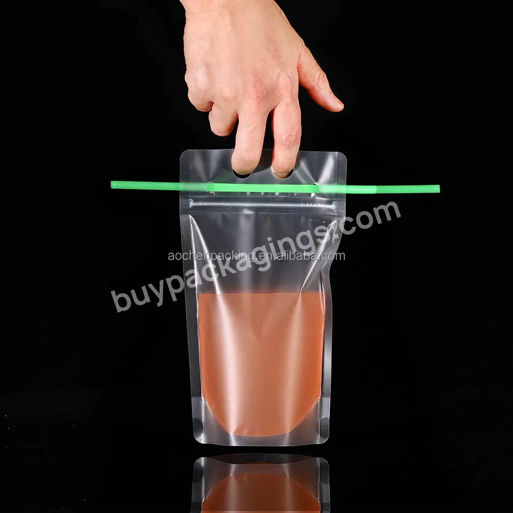 Stand Up Pouch For Juice,Matte Frosted Bags,Beverage Packing Bag