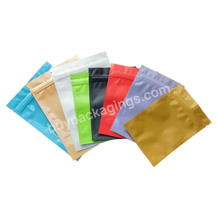 Stand Up Pouch Three-side Sealing Bag Aluminium Foil For Consumer Electronics Mylar Bag Zipper