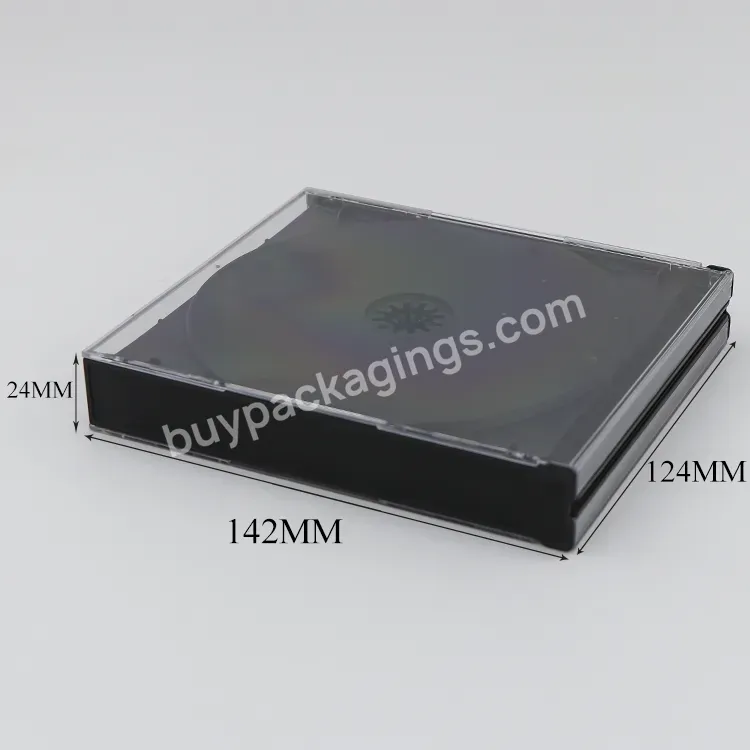 Standard Black Tray Cd Jewel Cases Hold 2 Discs Plastic Dvd Packaging Box Double Jewel Cd Case - Buy Jewel Cd Case,Standard Jewel Cases,Cd Packaging Box.