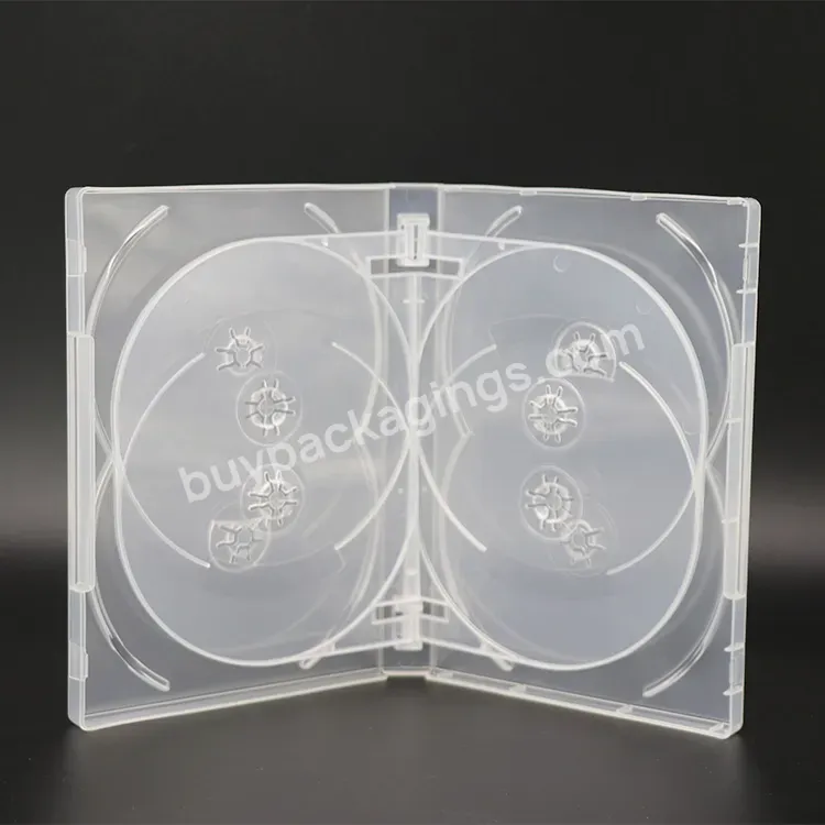 Standard Plastic Dvd Box Size 22mm 33mm 14mm Vcd Cd Dvd Case Pp Cd Storage Box Wholesale 27mm Disc Packaging Case