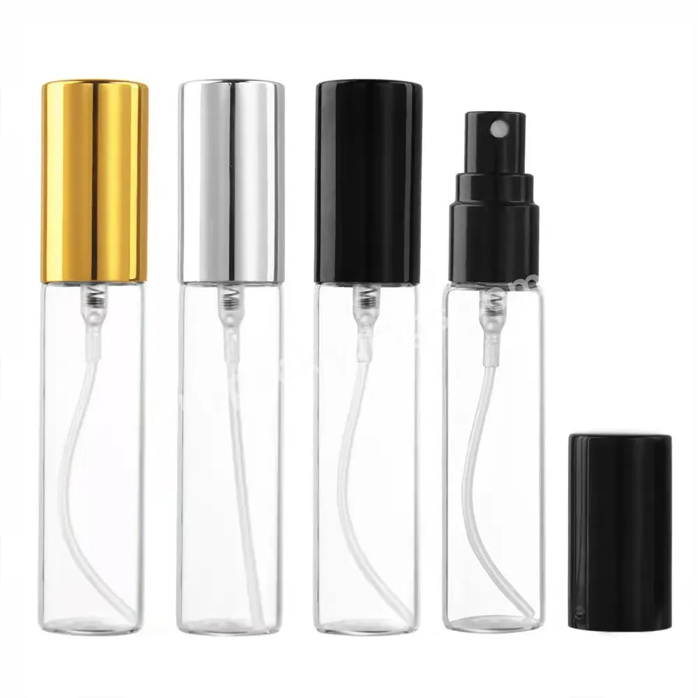 Stock 10ml Mist Perfume Bottle Small Sample Vials Travel Bottle Glass Spray Bottle