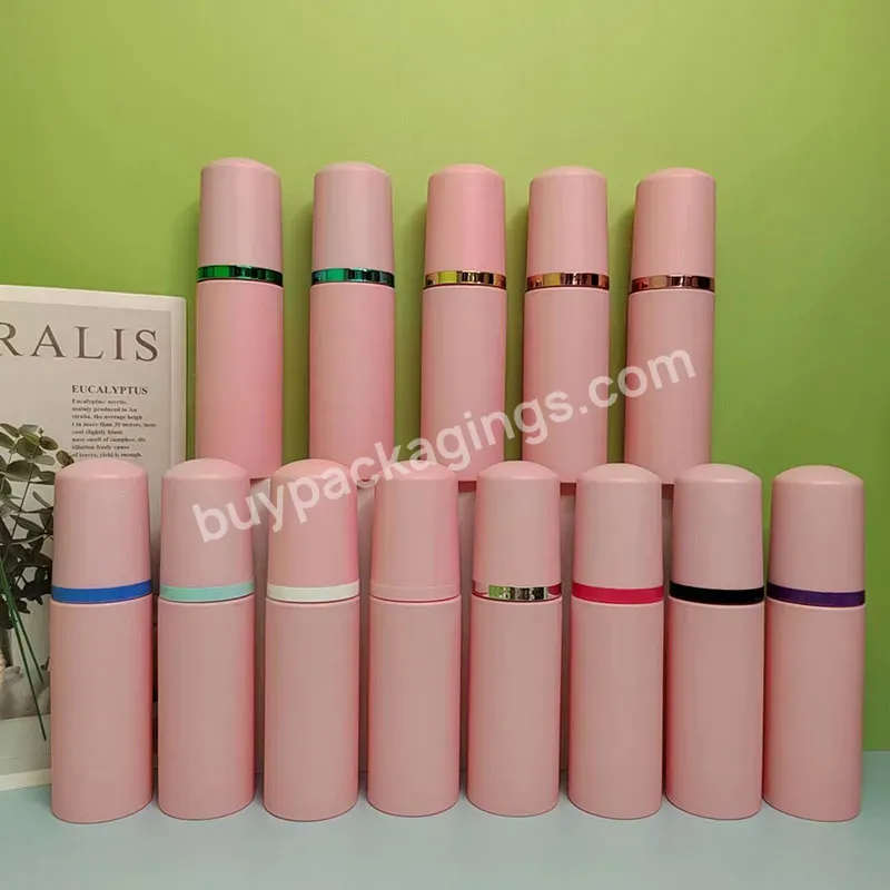 Stock 50 Ml 60ml 2oz Mini Cleanser Mousse Bottle Bath Wash Eyelash Foaming Pink Frosted Foam Pump Lash Shampoo Bottle