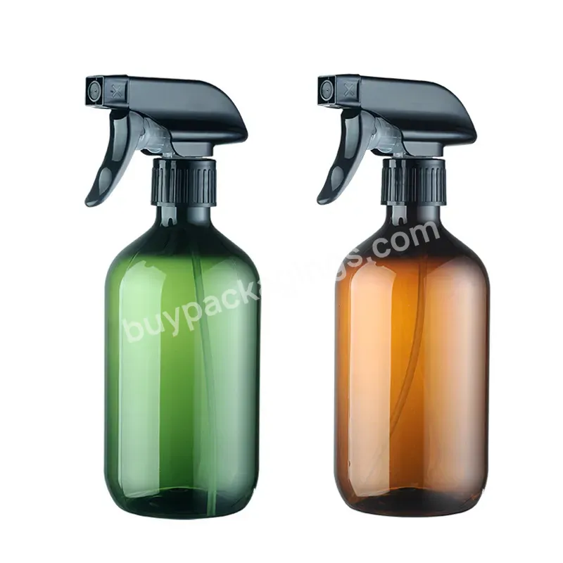 Stock 500ml 750ml Pet Plastic Bottle With Hand Trigger Sprayer