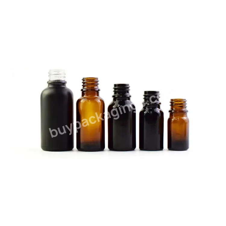 Stock 5ml 10ml 15ml 20ml 30ml 50ml 100ml Clear Amber Essential Oil Glass Dropper Bottle With Bamboo Lid