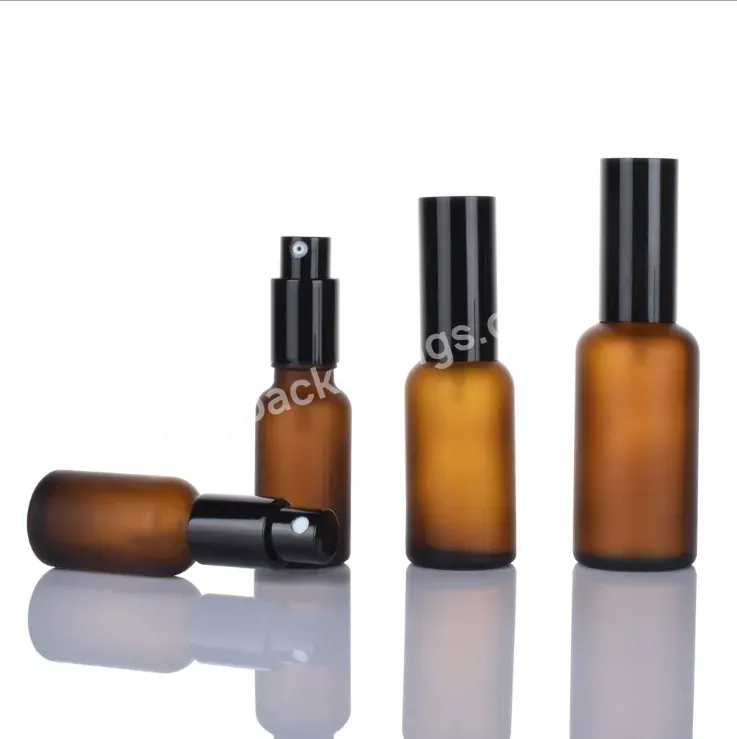 Stock 5ml 10ml 15ml 20ml 30ml 50ml 100ml Matte Amber Frosted Empty Glass Spray Bottle Cosmetic Spray Bottle