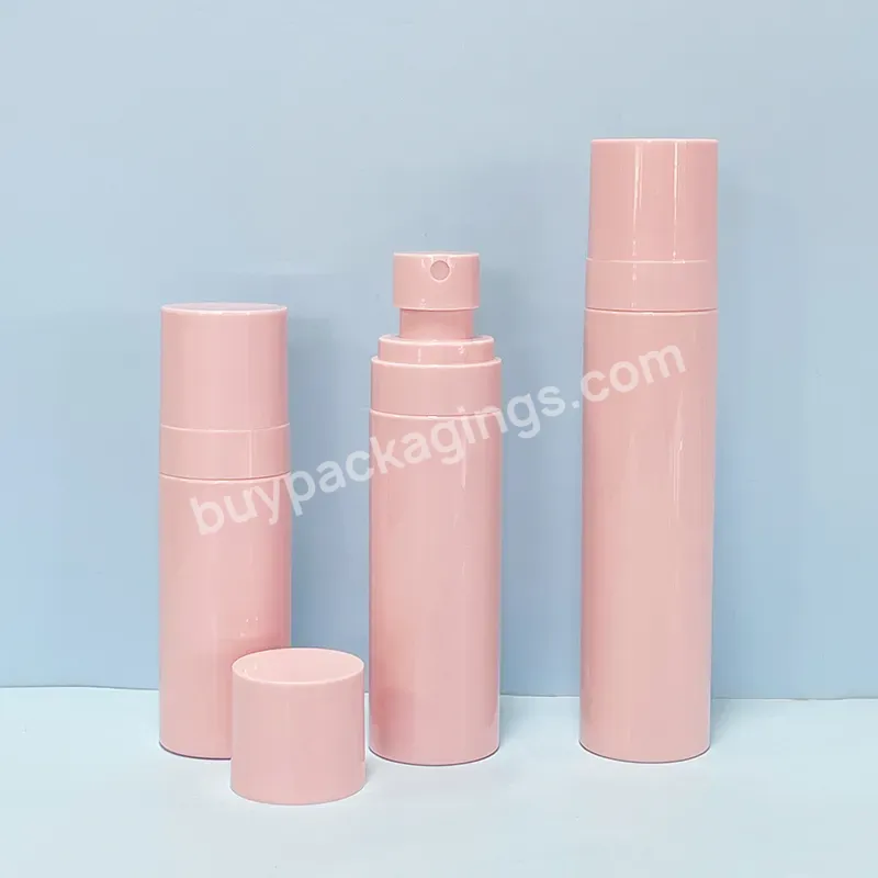 Stock 60ml 80ml 100ml Frosted Fine Mist Spray Bottle Pet Flat Top Plastic Bottle High Quality Pink Plastic Bottle