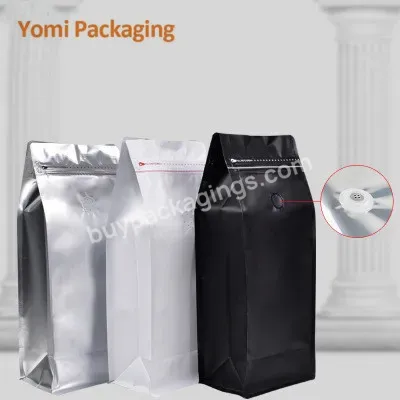 Stock Coffee Packaging Bags With Valve Ziplock Coffee Bag For Coffee Bean Packaging