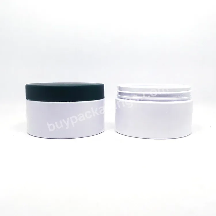 Stock Empty Pet Plastic 50ml 100ml 120ml 150ml 200ml 500ml White Cosmetic Jar For Cream Cosmetic Packaging Containers