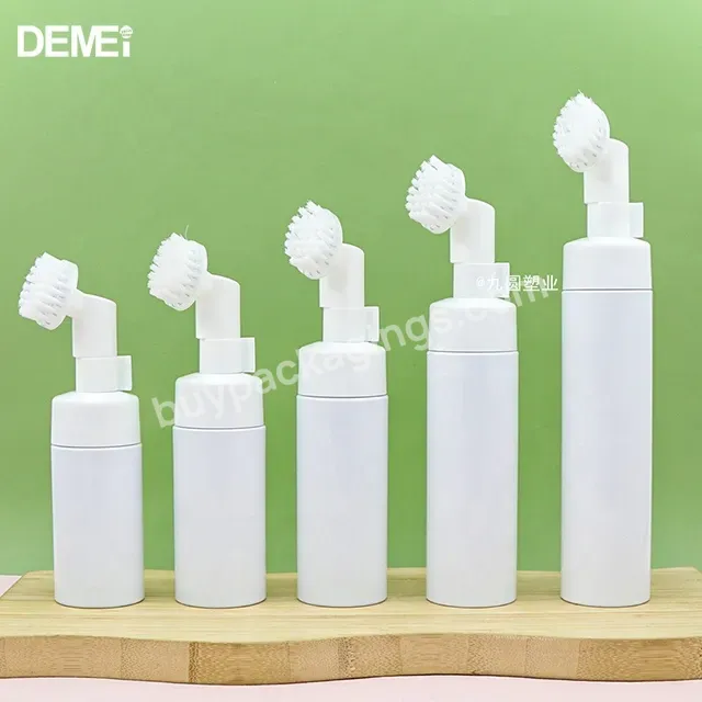 Stock Face Wash Bottles Pet Plastic Brush Head Foam Bottles 120/250ml Dry Cleaner Bottles - Buy Face Wash Bottles,Plastic Cosmetic Bottle,Foam Pump Bottle.