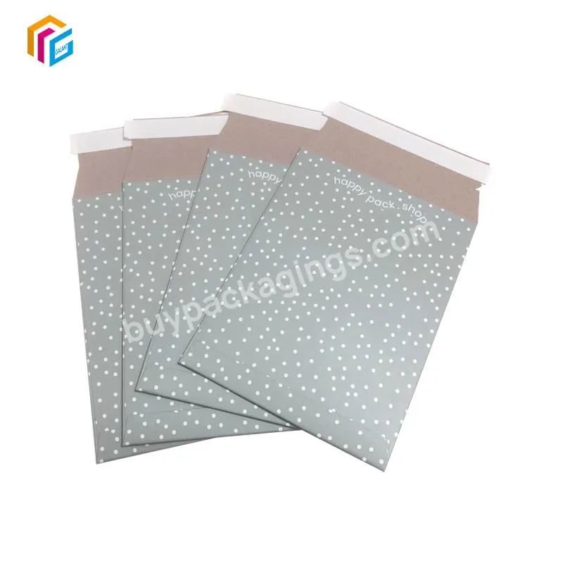 Stock Full Color Printing 6x8 inches Packaging Envelopes Matte Lamination Shipping Mailer Envelope