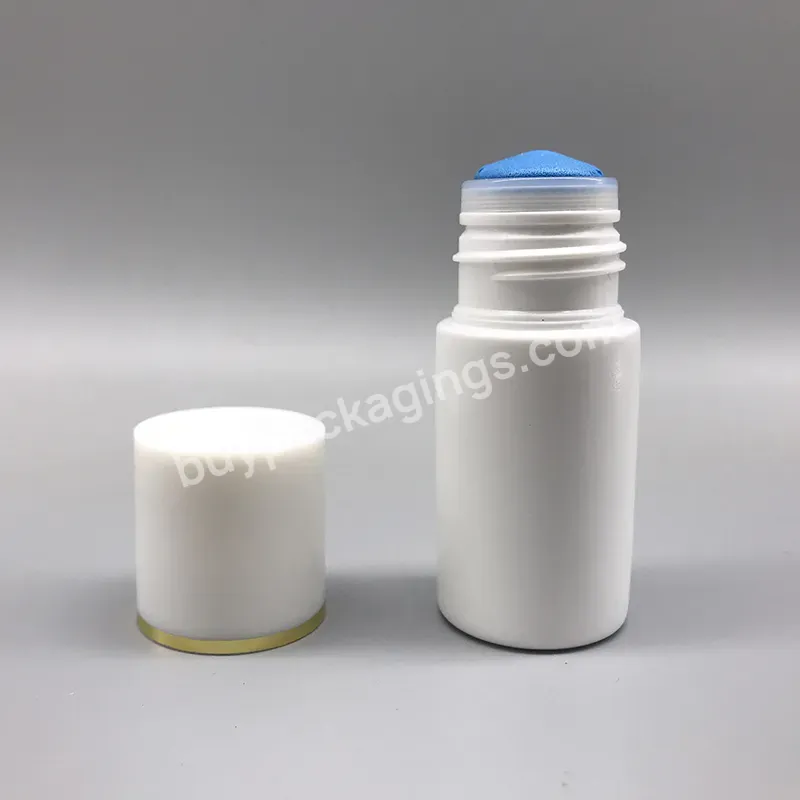 Stock Plastic White Hdpe 25ml Plastic Sponge Applicator Top Bottle
