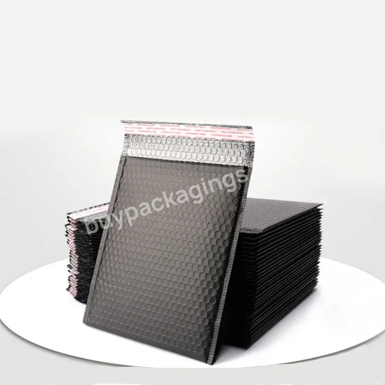 Stock Sizes Waterproof Padded Envelopes Black Bubble Mailers Customized Logo Self Seal Protective Packaging Poly Bubble Bags