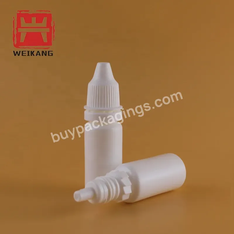 Stock White Pe 10ml 5ml Plastic Eye Drops Container Dropper 15ml 30ml Medical Squeeze Bottle