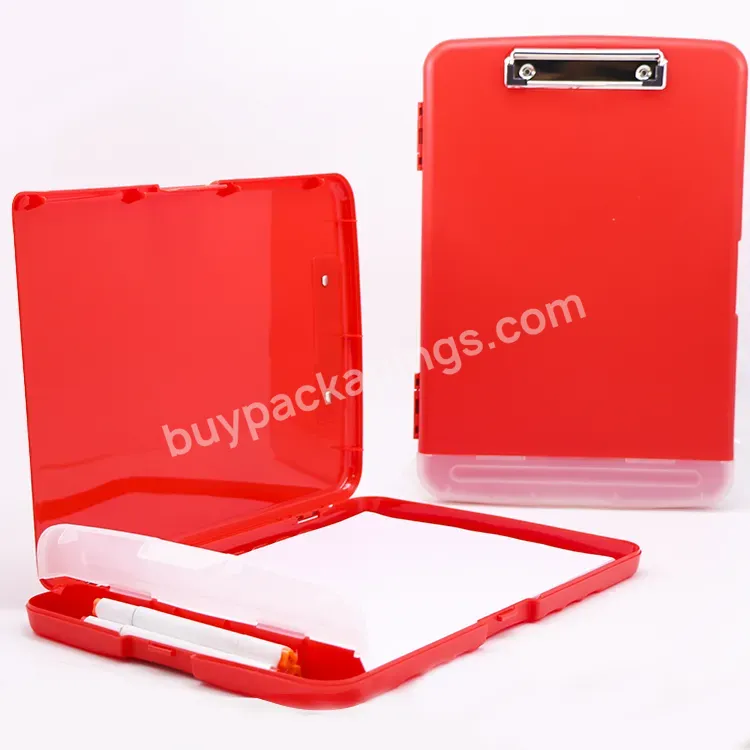 Storage A4 Clipboard Pp Plastic Wholesale Packaging Boxes Custom Box File Storage Case With Lid Plastic File Storage Box - Buy Plastic File Storage Box,File Storage Box With Lid,A4 Clipboard.