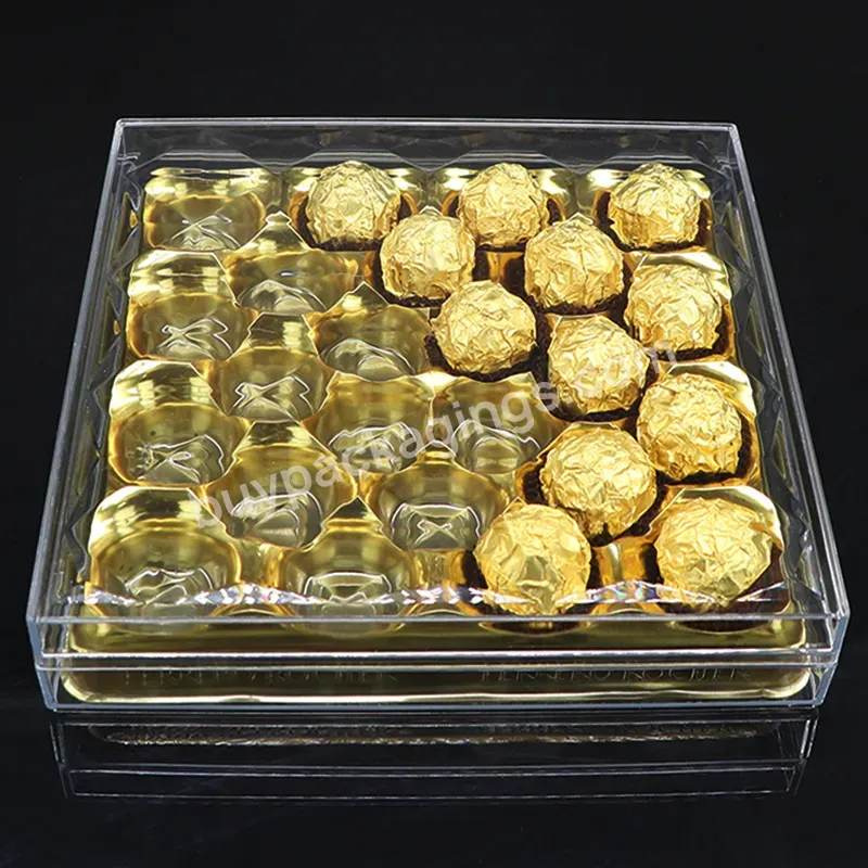 Storage Cake Boxes Transparent Plastic Container For Food Cookie Biscuit Snack Suppliers Packaging Easter Chocolate Candy Case