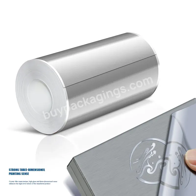 Strong Adhesion 30cm*100m 60cm*100m Roll A/b Uv Dtf Silver Stamping Film With Strong Three-dimensional Sense