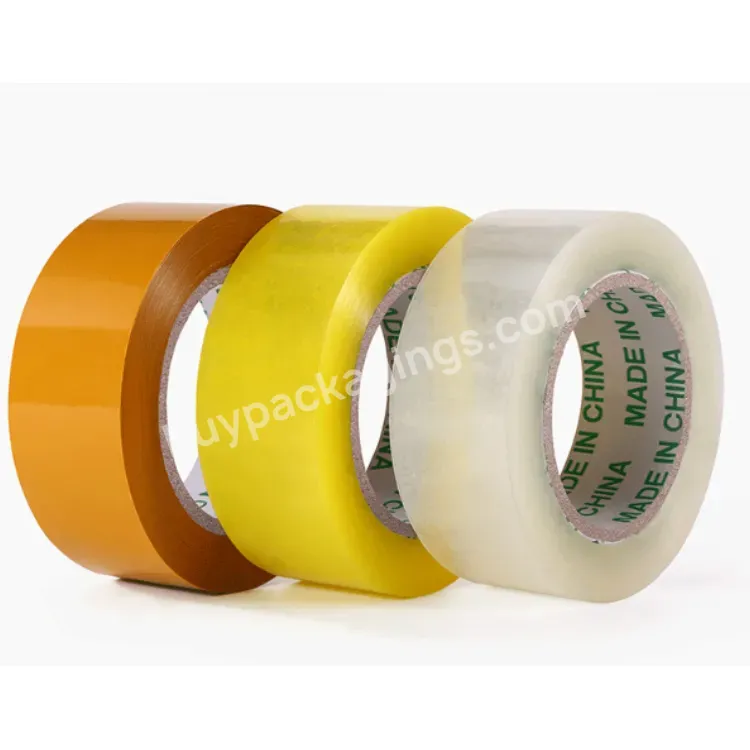 Strong Adhesive Glue Bopp Self Adhesive Transparent Clear Plastic Bag Sealing Tape