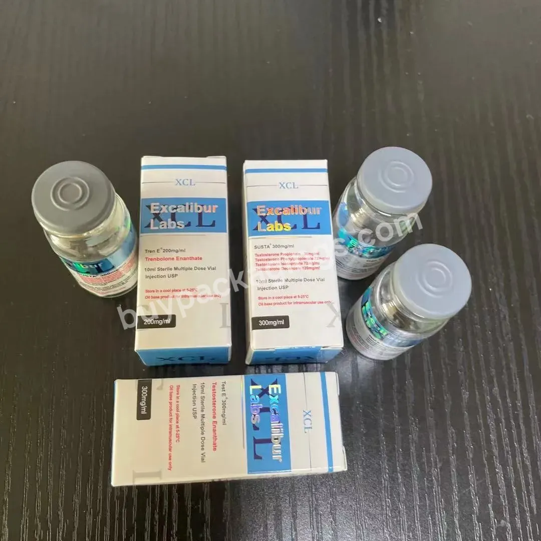 Strong Adhesive Vinyl Pharmacetuicals 10ml Vial Labels With Matched Boxes For Steroids