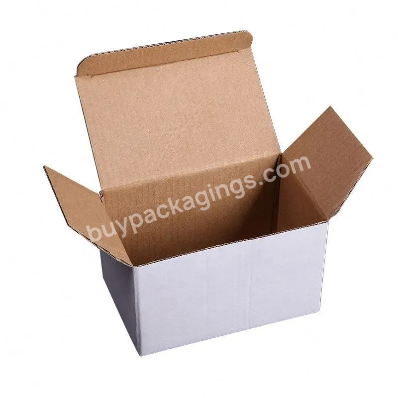 Strong Cardboard Carton Custom Various Sizes White Packing Paper Shipping Box