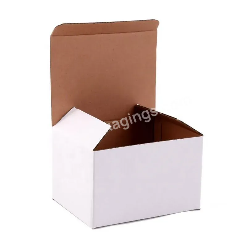 Strong Cardboard Carton Custom Various Sizes White Packing Paper Shipping Box