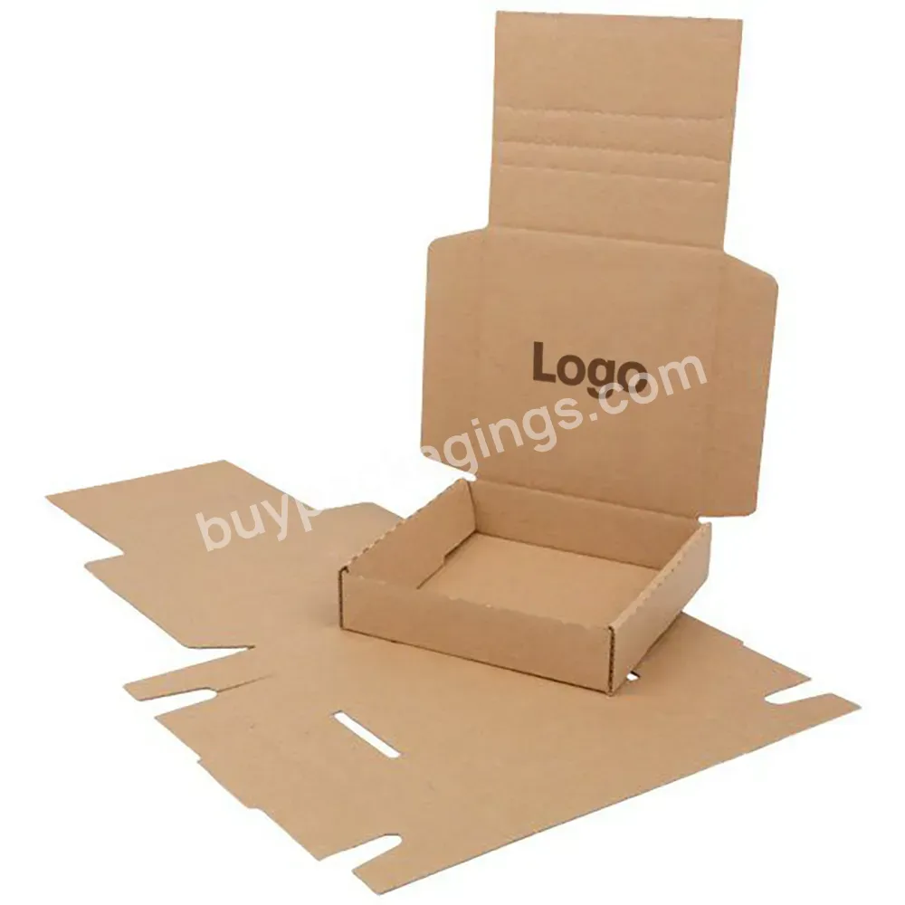 Strong Kraft Corrugated Eco-friendly Small Moq Offset Printing Rectangle Airplane Shape Mailing Box Custom Logo