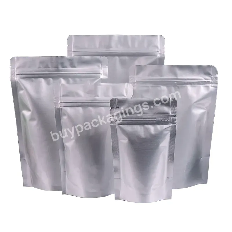 Strong Sealing Foil Zipper Bag 23*35+5 Size 50 Pcs Each Per Bag Zip Lock Aluminium Foil Bag