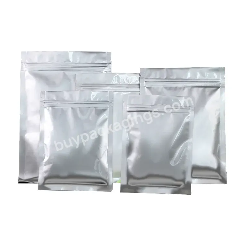 Strong Sealing Zip Bags Stand Up Aluminum Food Packing Plastic Bags