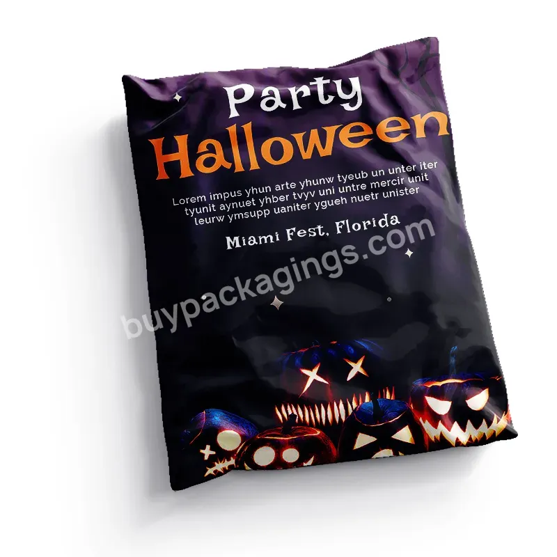 Strong Self Adhesive Seal Shipping Courier Bag Custom Logo Printed Mailing Envelops Parcel Halloween Poly Mailer Pattern - Buy Halloween Poly Mailer,Bag Parcel,Poly Mailer Pattern.