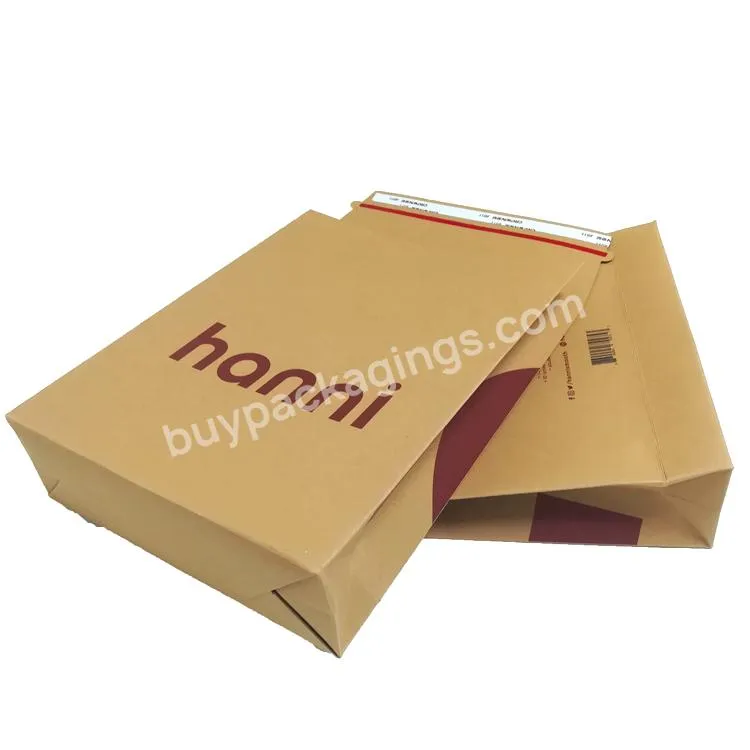 Sturdy Paper  Mailers Custom Rigid Craft Paper Cardboard Expandable Envelope