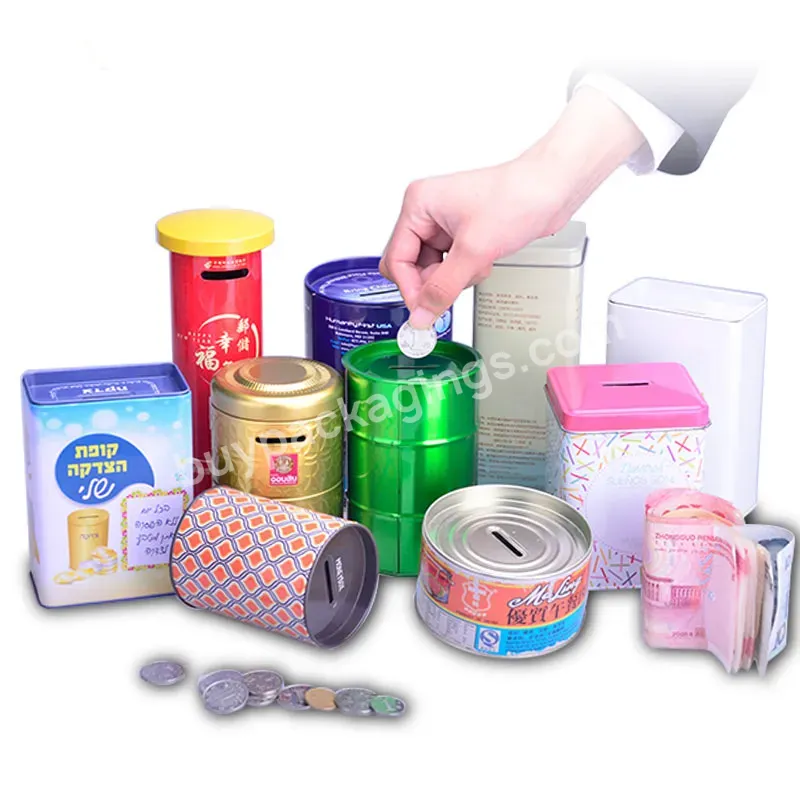 Substantial Supply Various Of Sizes Metal Coin Cans Tin Saving Bank Charity Donation - Buy Tin Saving Bank,Metal Coin Cans,Metal Coin Cans Charity Donation.