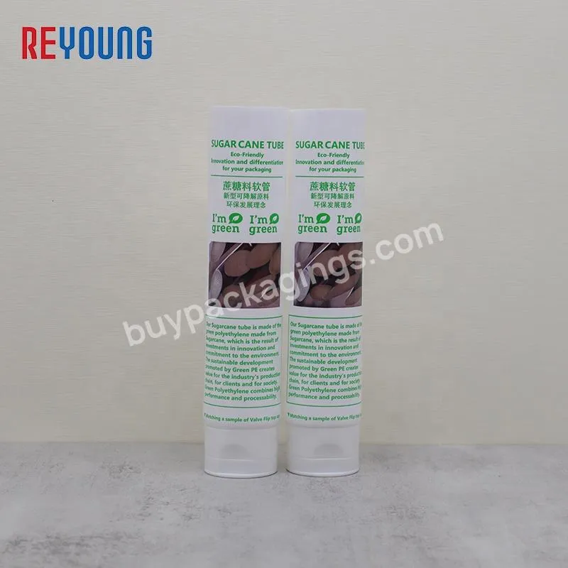 Sugarcane Biodegradable PLA Packaging Tube Offset Printing Plastic Tubes For Cosmetics