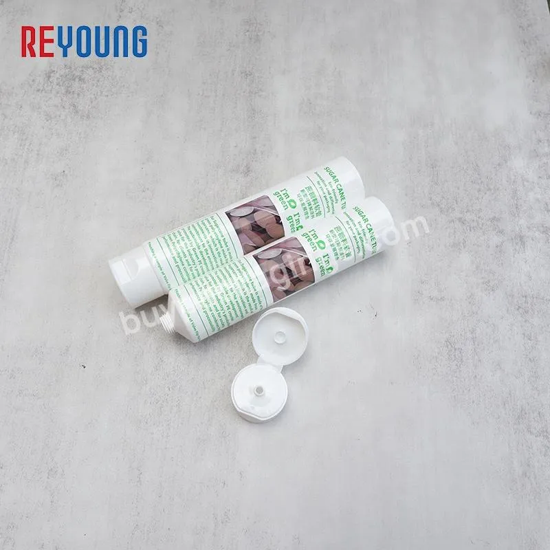 Sugarcane PCR Ecopackaging Plastic Tube Hand Cream Cosmetic Soft Squeeze Packaging Tubes For Lotion