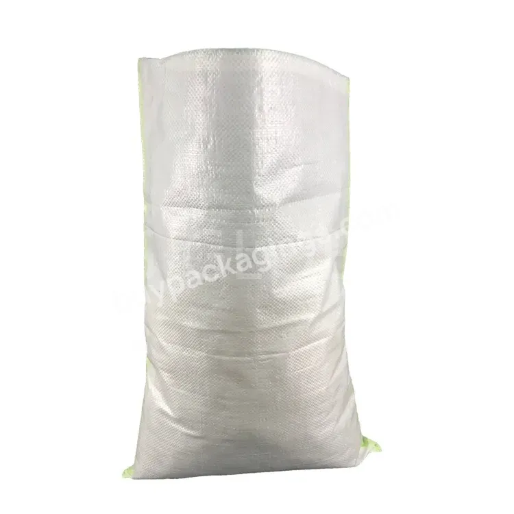 Sunlight Protection 800 Denier Fabric White Woven Polypropylene Pp Sacks 50x90cm Wholesale