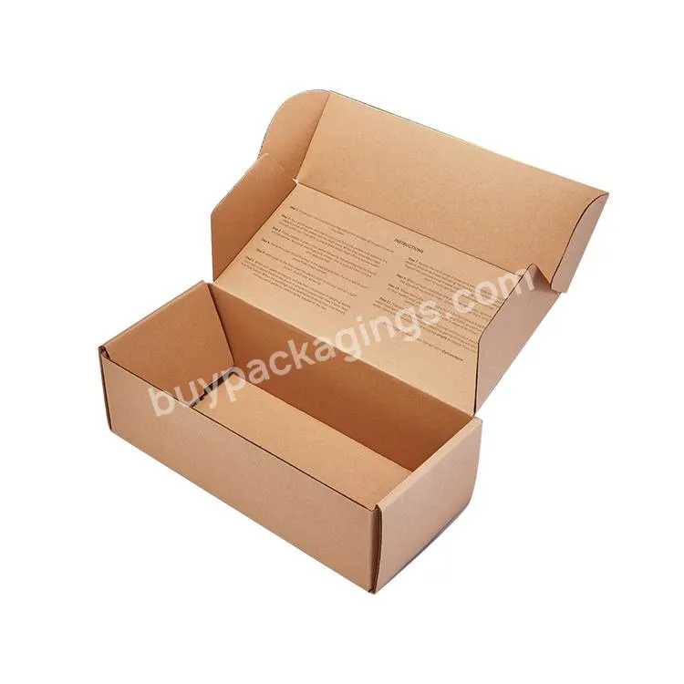 super big 8*8*6 custom logo corrugated cardboard box with dividers cartoon paper craft mail box