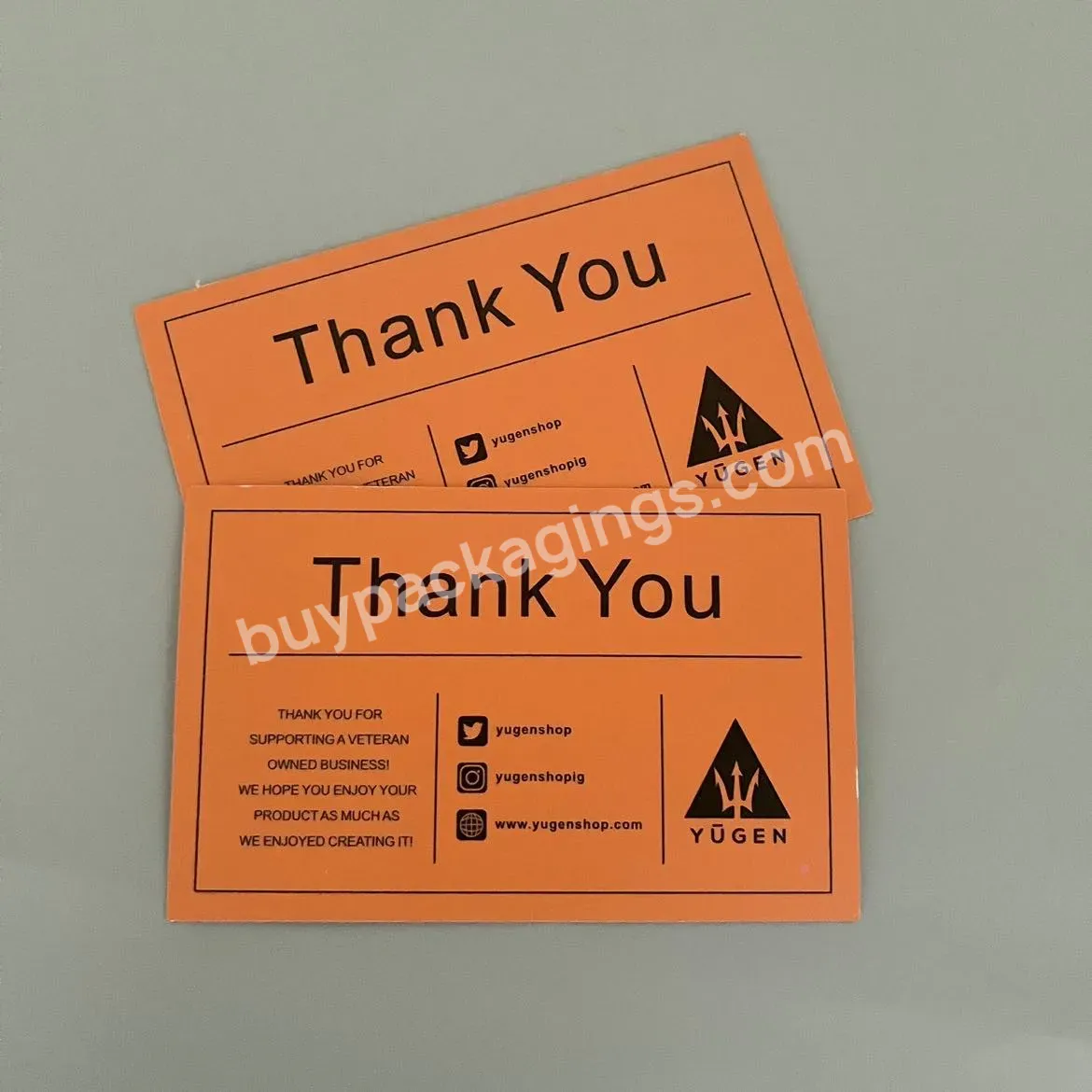 Super Low Moq Custom Plastic Business Card Transparent Card Thank You Card Recycled Paper