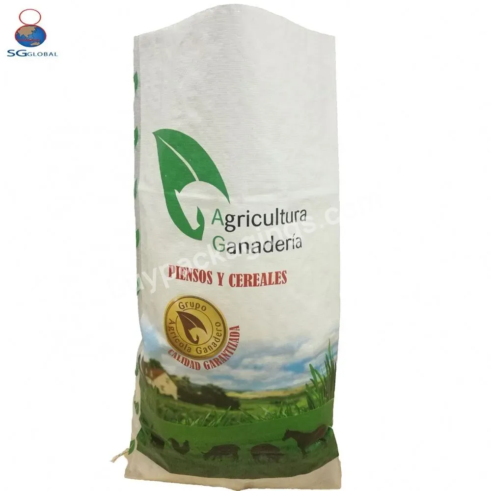 Super Quality Custom Printed Pp Woven Bags 50 Kg Polypropylene Sack Packing For Wheat Rice Salt Fertilizer Chemical
