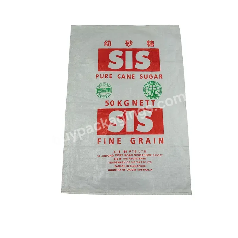 Super Quality New Polypropylene Sacks Pp Woven Bags 50 Kg-200 Kg Packing For Maize Sugar Salt Corn Rice Flour